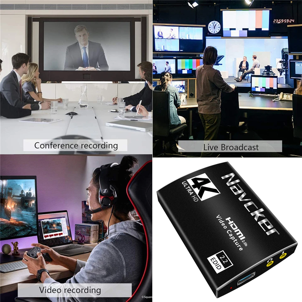2023 USB3.0 HDMI 4K60Hz Video Capture HDMI to USB Video Capture Card Dongle Game