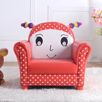 

Children's sofa Cartoon back of a chair The girl reading Princess sofa Leather art mini baby loon seat kid chair