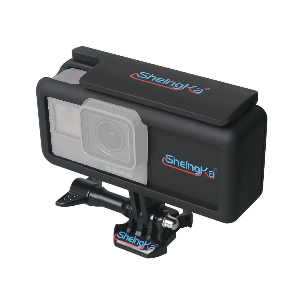 

New 2300mAh External Battery With Camera Case Side Powerbank with Frame for GoPro Hero 5/6/7Black Type-C for Mobile Phones