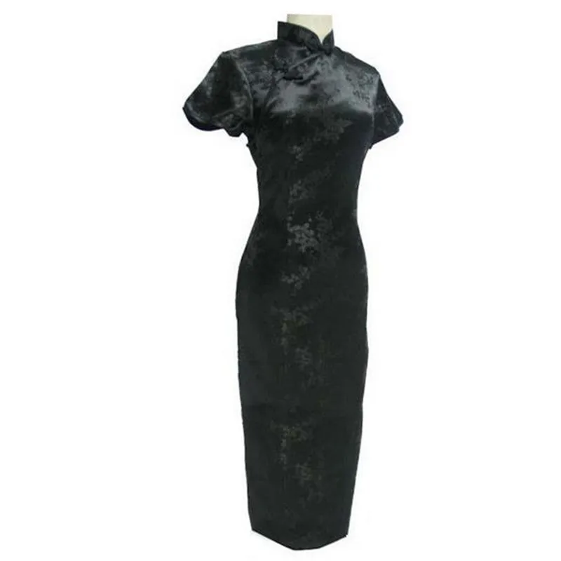 black mandarin collar dress