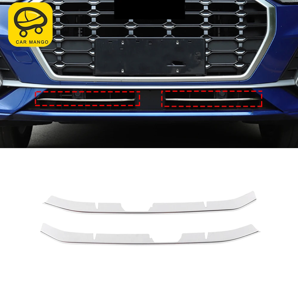 CARMANGO Car Accessories Front Grilles Grill Chrome Pad Sills Cover