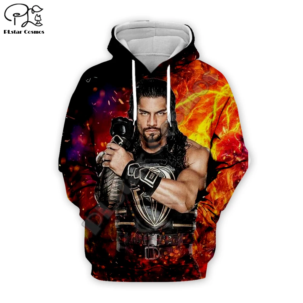 

Roman Reigns 3D printed Hoodies Sweatshirts Men Women Funny clothes Pullover jacket Brand Tracksuits Hoodies plus size RR-002