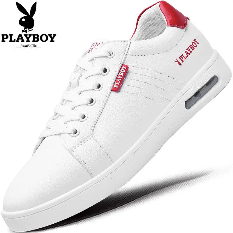 

PLAYBOY MEN'S SHOES Summer White Shoes White Shoes Sports Casual Flat Shoes Men's Korean-style Versatile Trend