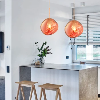 

Modern LED Lights & Lighting Loft Hanging Lamp Bedroom Pendant Lights Light Fixture Melt Lava Light Glass Kitchen Fixtures