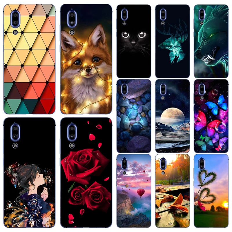 С рисунками из мультфильмов с принтом в виде цветов и чехол для телефона мягкого