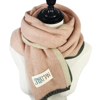 

Female Winter Fashion Casual All-match Solid Color Scarf Shawl Monochrome Thick Warm Scarf New