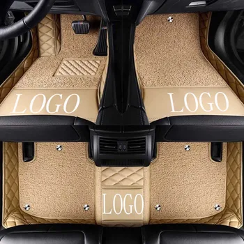 

Car floor mats with Logo/Brand Logo made for Kia Carens Rondo heavy duty foot case perfect car-styling carpet rugs anti slip lin