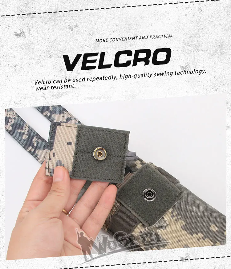 Wosport MOLLE, охота мешок тактическая сумка страйкбол радио-антенна детская рация для военная Униформа CS paintball бойцов на открытом воздухе