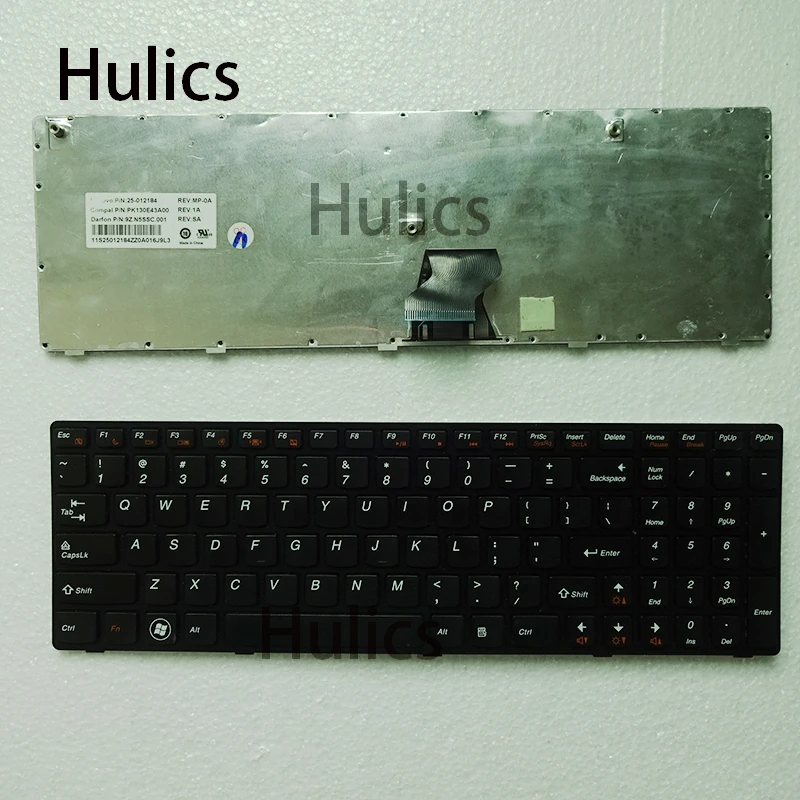 Hulics для lenovo G570 25-012184 Версия США Клавиатура