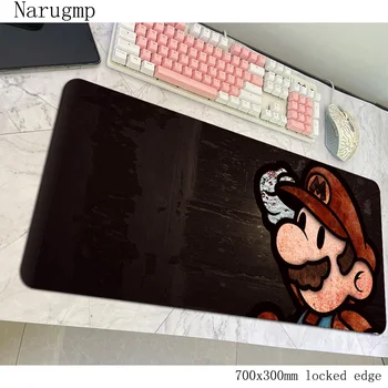 

Mario mousepad Indie Pop gaming mouse pad 700x300x3mm pc computer gamer accessories mat Aestheticism laptop desk protector pads