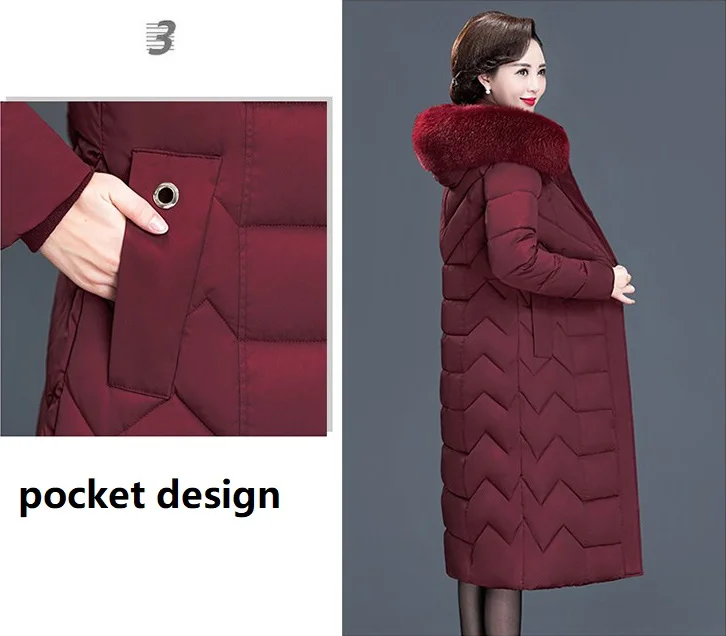 Большие размеры, L-7XL, женская зимняя куртка с капюшоном, меховой воротник, большой размер, пуховик, зимнее пальто, теплая утепленная хлопковая длинная парка, верхняя одежда