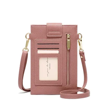 

2020 Women Mini Messenger Shoulder Bag Personality Small Aquare Cellphone Crossbody Bag Fashion Female Handbag Card Slots Purses