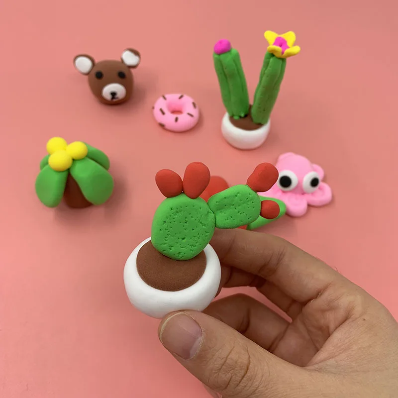 12 цветов светильник из мягкой глины DIY игрушки для детей развивающий сухой на воздухе полимерный Пластилин безопасный красочный светильник игрушка из глины подарок для детей GYH