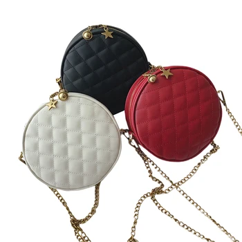 

Small Crossbody Bags Circle Cell Phone Pouch Satchel Shoulder Round bag for Ladies Girls