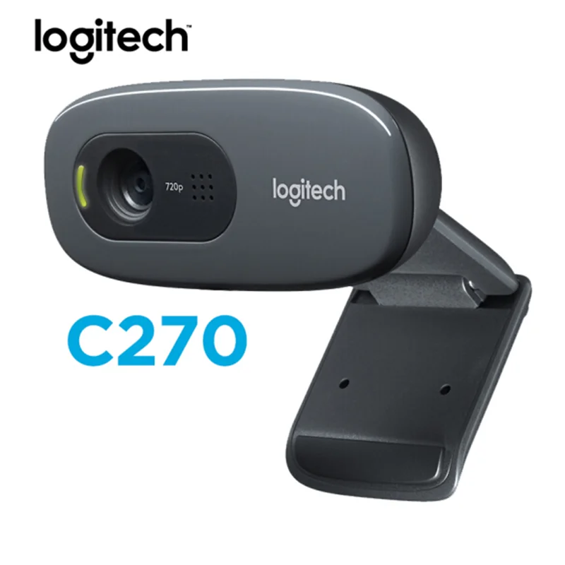Оригинальная веб-камера Logitech C270 HD 720P USB2.0 Мини Компьютерная камера Встроенный