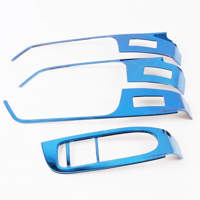 Stainless Steel For Chery Tiggo 8 Pro 2021 2020 Accessories Car Window Switch Cover Control Panel Trim Film Interior Decoration Blue