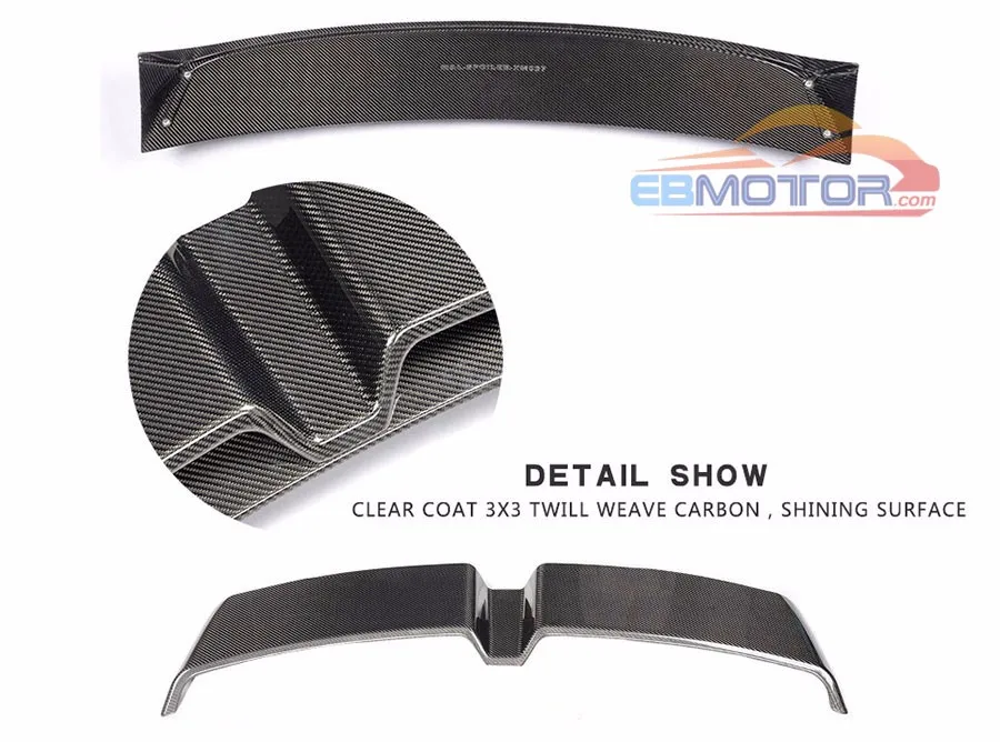 ebmotor-com Real carbon fiber roof spoiler wing for Audi A1 8X 2011-2014 A091 7_4549