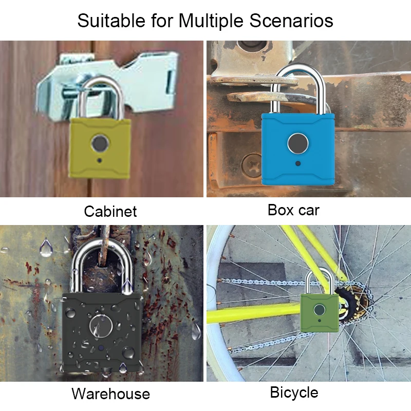 Портативный смарт замок со сканером отпечатков пальцев Электрический