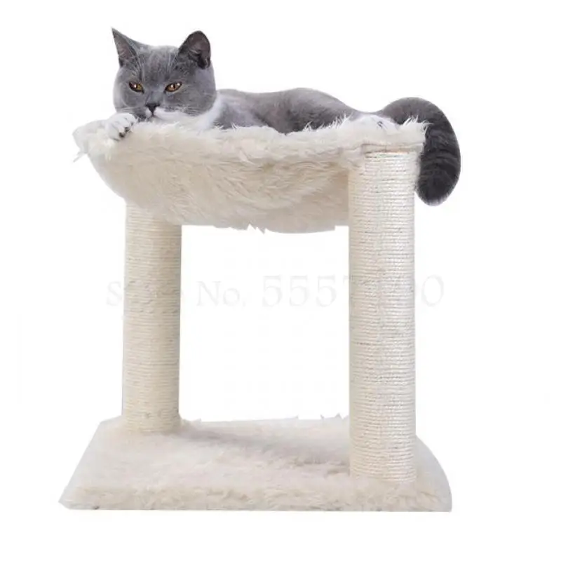 small cat tree with hammock