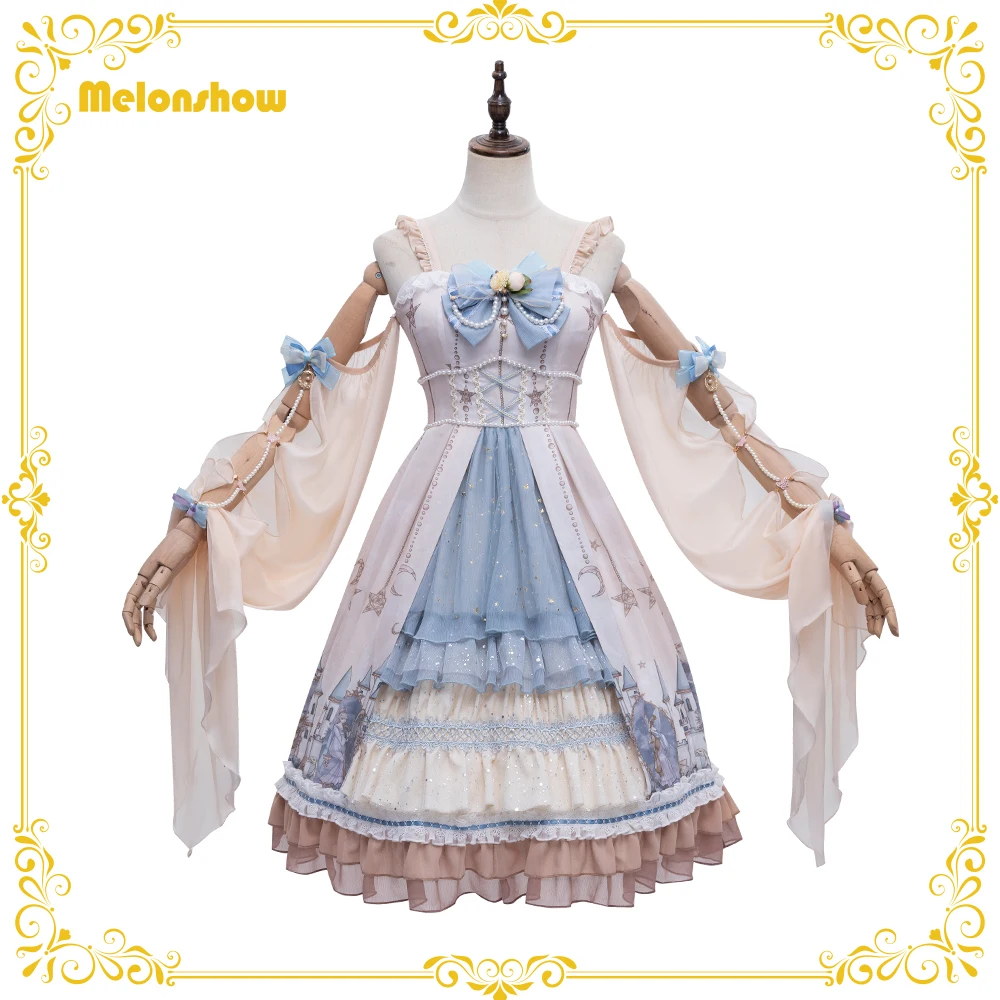 

Melonshow Goblin Overture JSK Classic Style Lolita Dress Plus Size 3D Digital Printing Victorian Dresses Kawaii Clothing Girls