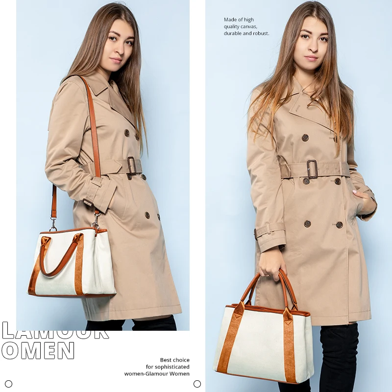 LOVEVOOK сумка набор 2 шт женские сумки с верхней ручкой Холщовая Сумка через плечо женская сумка через плечо для дам маленький клатч