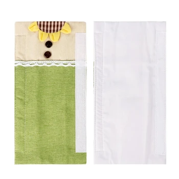 

New One Pair Cotton Door Handle Covers Refrigerator Doorknob Cover Practical Double-Door Fridge Gloves Protector Home Kitchen To