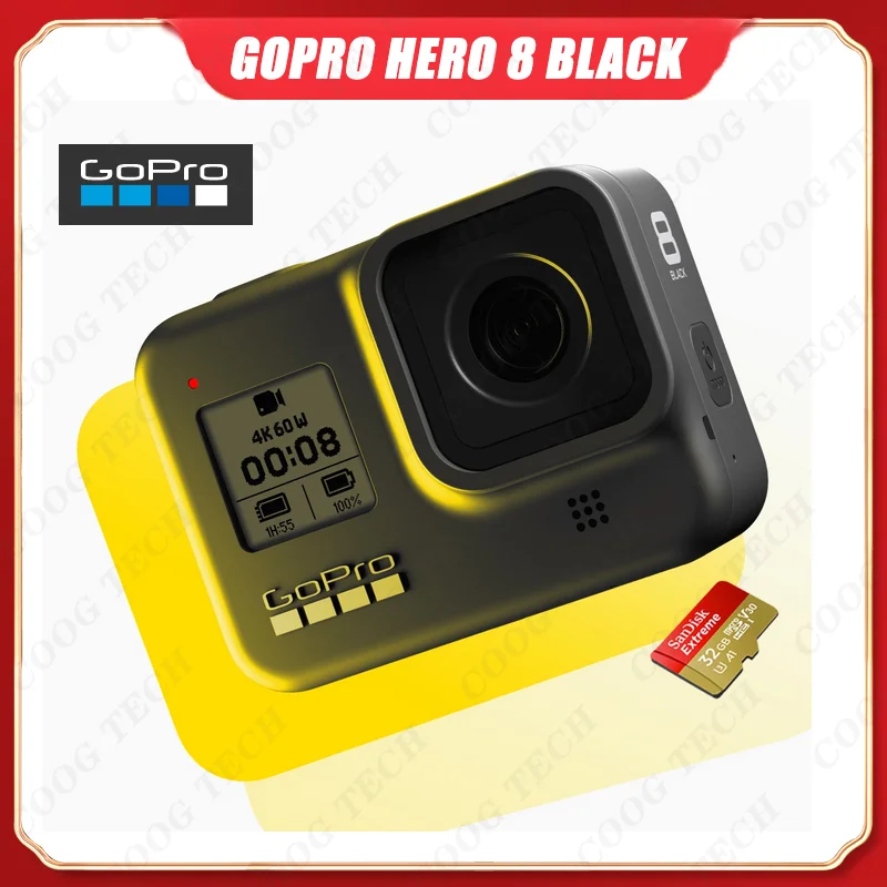 Водонепроницаемая экшн-Камера GoPro HERO 8 Black 4K Ultra HD 12 МП 1080p | Электроника