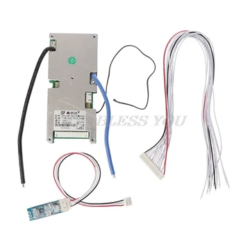 

Lithium Battery Protective Board With Bluetooth 14S BMS PCB Mobile Static Current Intelligent 48V Components Smart Protection