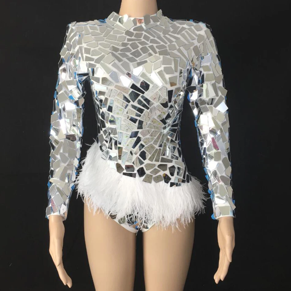 Sparkly-espelhos-de-prata-pena-bodysuit-feminino-bar-anivers-rio-celebrar-outfit-cantor-baile-de-formatura (1)