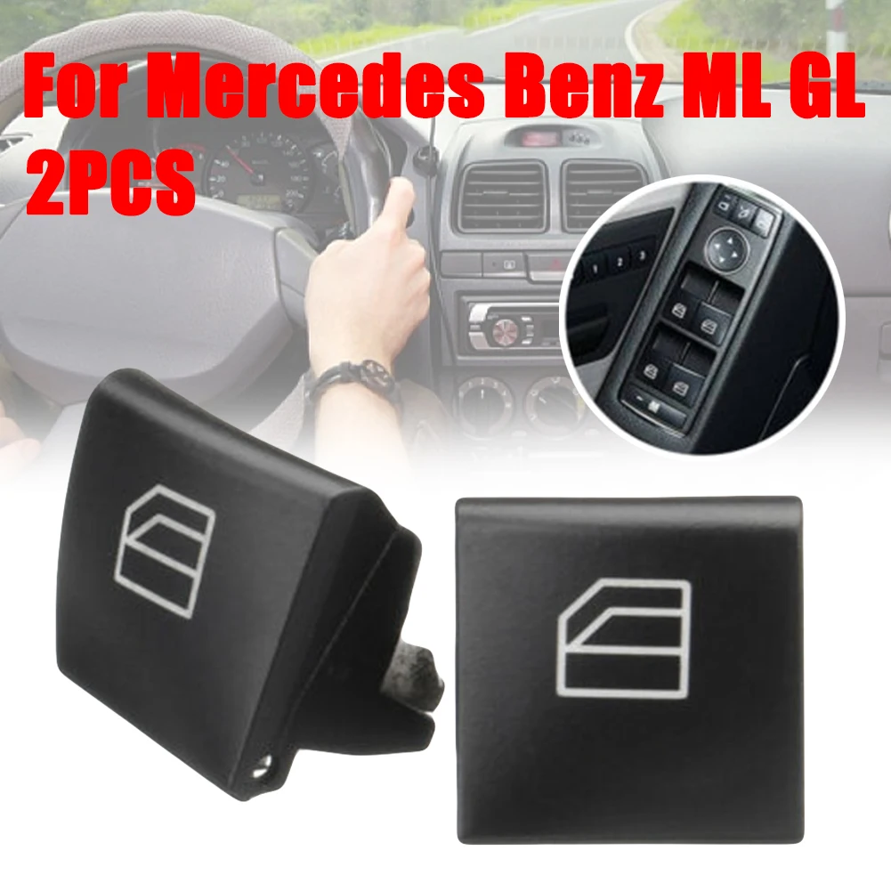 

1Pair Car Window Switch Repair Button Cap For Mercedes Benz ML GL R Class W164 W251 Window Switch Lifter Button Car Accessories