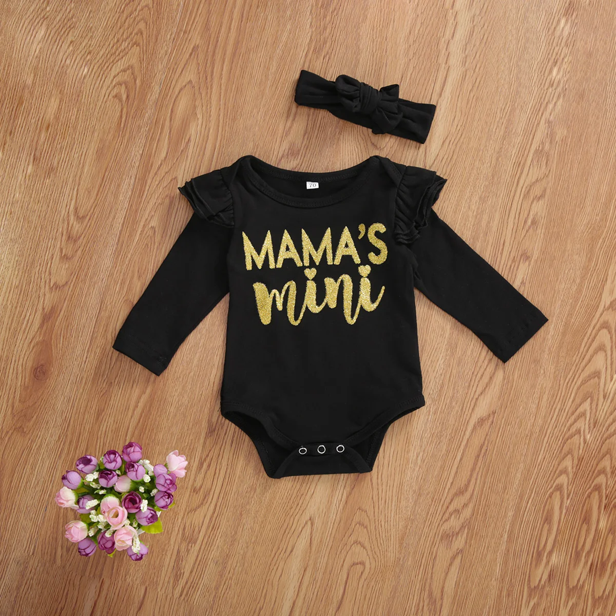 Imcute 2020 осенняя одежда для маленьких девочек боди с буквенным принтом повязка на