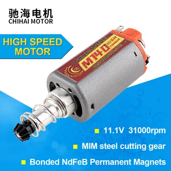 

CHF-480VA-7018-87D Bonded NdFeB Magnet M140 High Torque Motor AEG/ EBB Motor Long Axis for Airsoft M4/MP5 M16 G3 P90 AK