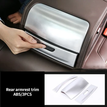 

Molding Trim Rear Armrest For Bmw New 2018-2019 3pcs Chrome 5 Series