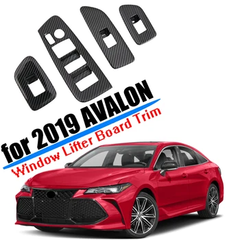 

Fit for 2019 2020 Toyota Avalon Interior Window Lifter Button Board Cover Trim ABS Carbon Fiber Car Styling Auto Accessories