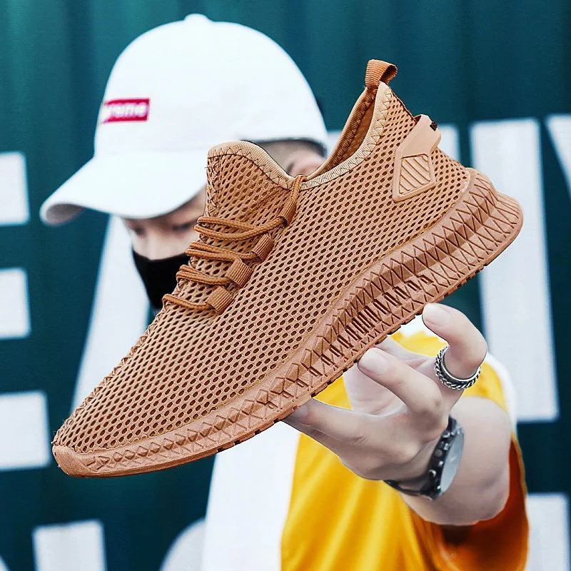 

Spring And Summer MEN'S SHOES Korean-style Trend Athletic Shoes Fly Weaving Shoes Mesh Coconut Shoes Versatile Casual Shoes