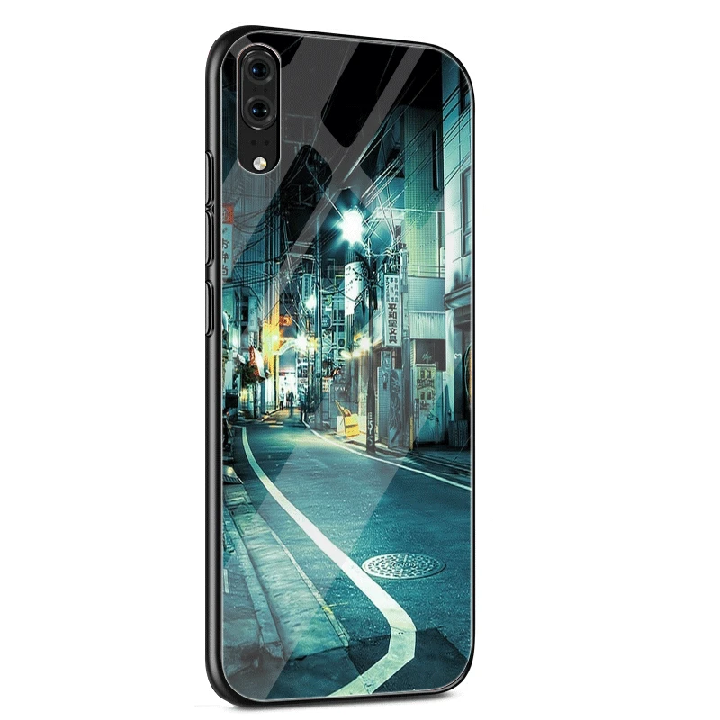 Стеклянный чехол для huawei P30 P20 P10 Y9 Y6 mate 20 Pro Lite P Smart Honor 7A 8X9 10, чехол для японского искусства - Цвет: G6