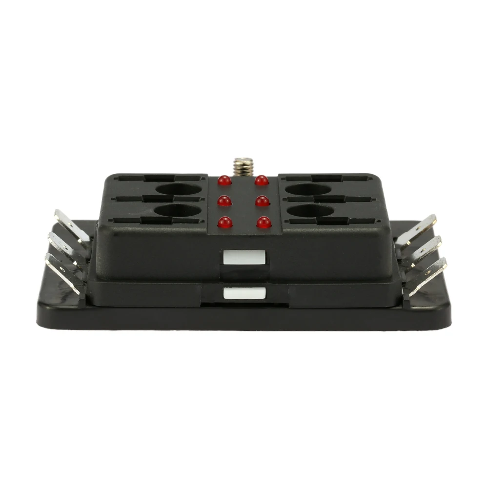 KKMOON 12V 24V светодиодный световой индикатор 6 Way Blade держатель предохранителя пластиковая крышка Блок адаптер Комплект аксессуаров
