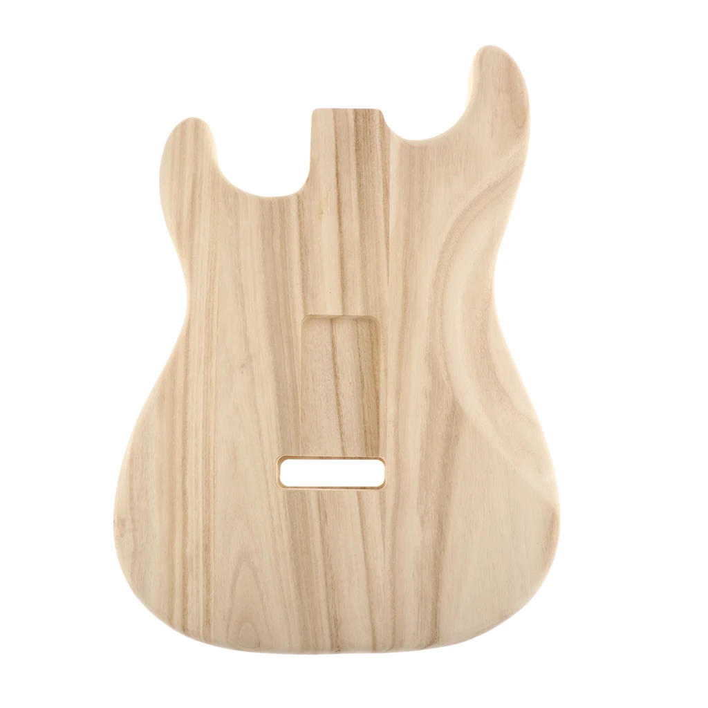 

2pcs Handcrafted Sanding Electric Guitar Replacement Unfinished Sycamore Polished Body Guitar DIY Accessory, Wood