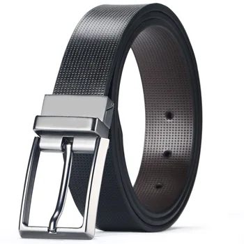 

Cowhide Genuine Leather Luxury Strap Male Belts For Men New Fashion Vintage Pin Buckle Men Belt High Quality Leather Belt