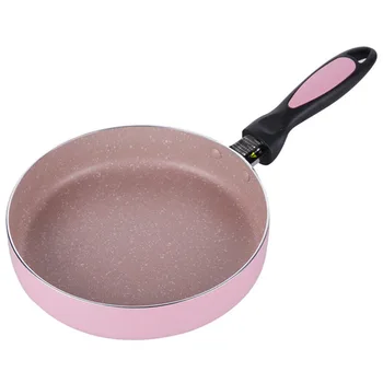 

20CM Nonstick Pan Non-Stick Cookware Frying Pan Saucepan Small Fried Eggs Pot General Use for Gas and Induction Cooker Pink