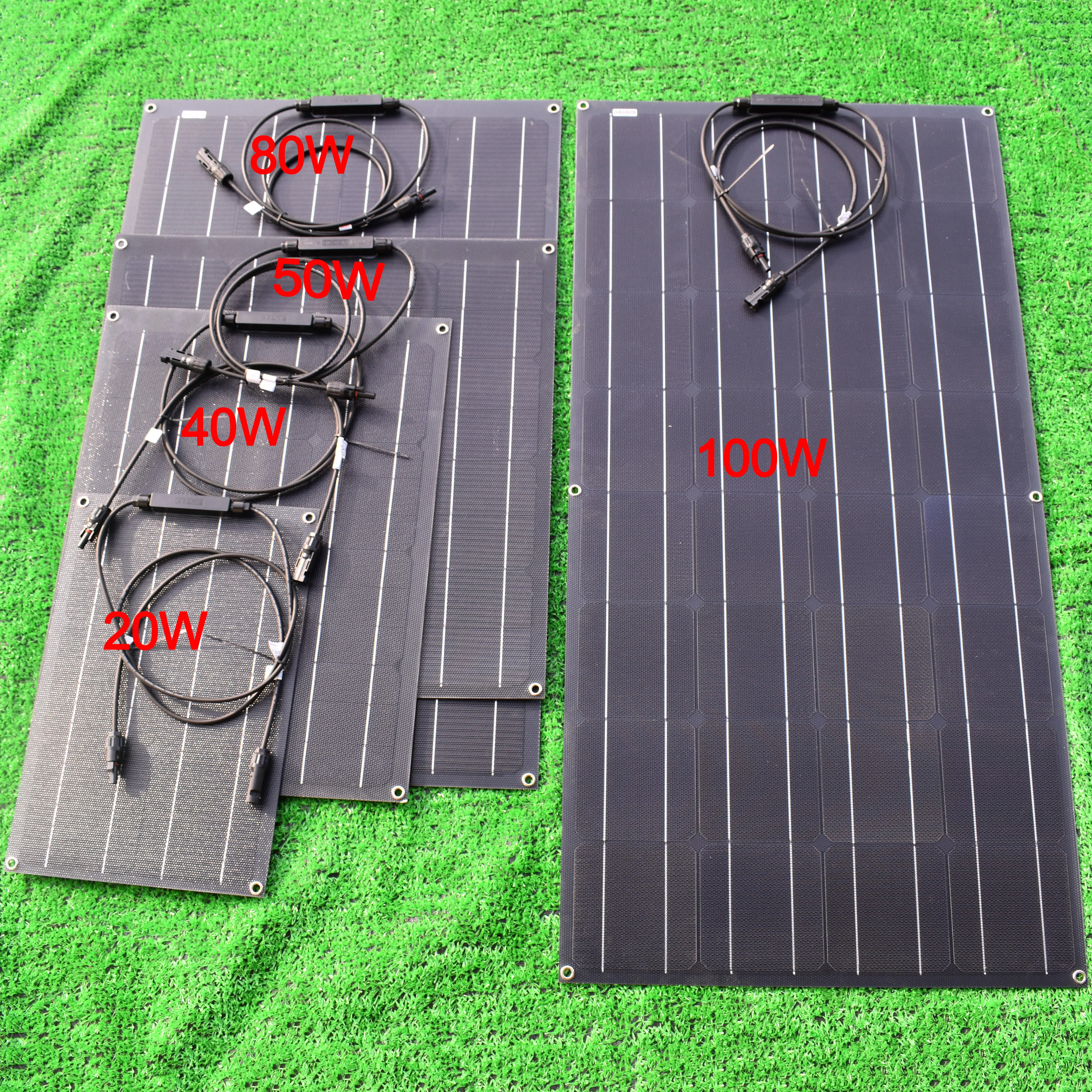 Солнечная панель ETFE film 20 Вт 40 50 80 100 фотоэлектрическая солнечная (Термостабильная)