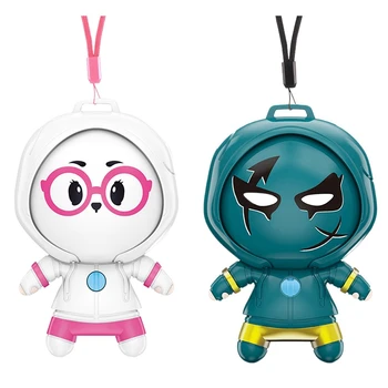 

2 Pcs Personal Wearable Air Purifier Necklace Mini Portable Air Freshner Ionizer Negative Ion Low Noise,White & Green