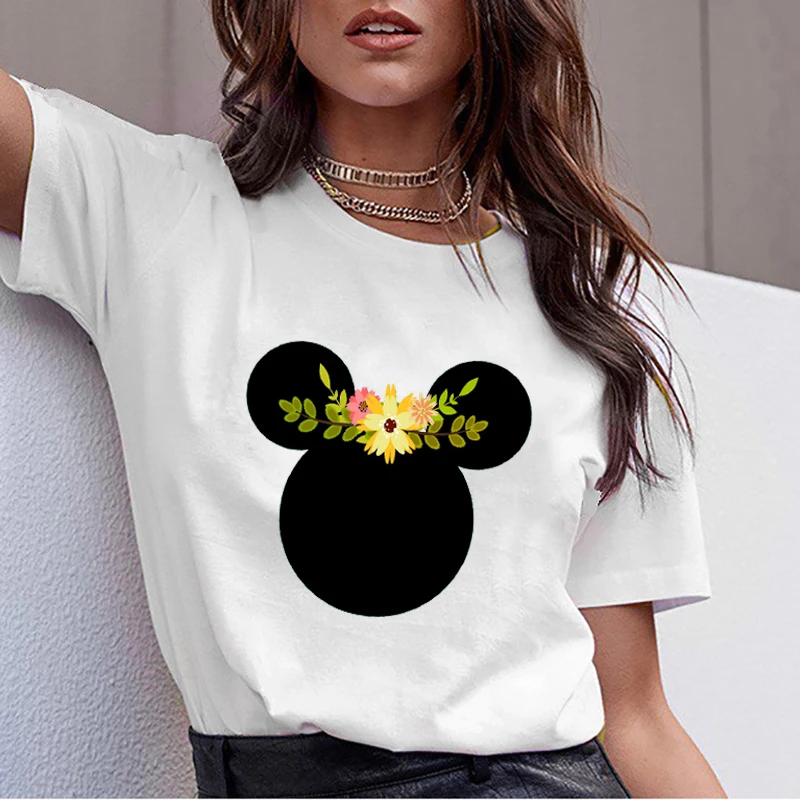 TJCJFO микки футболки для женщин Забавный Графический мультфильм Мода Kawaii футболка Женская милая 90s Корейская футболка футболки Harajuku
