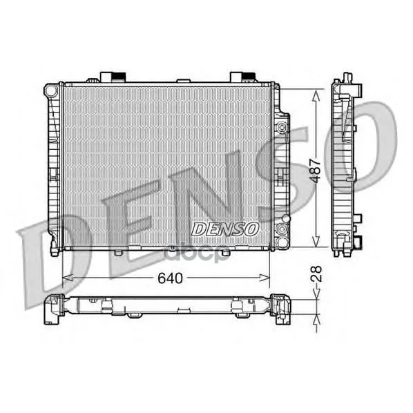 Радиатор, Охлаждение Двигател Mercedes-Benz E-Class(210)(95-03) Denso арт. DRM17088