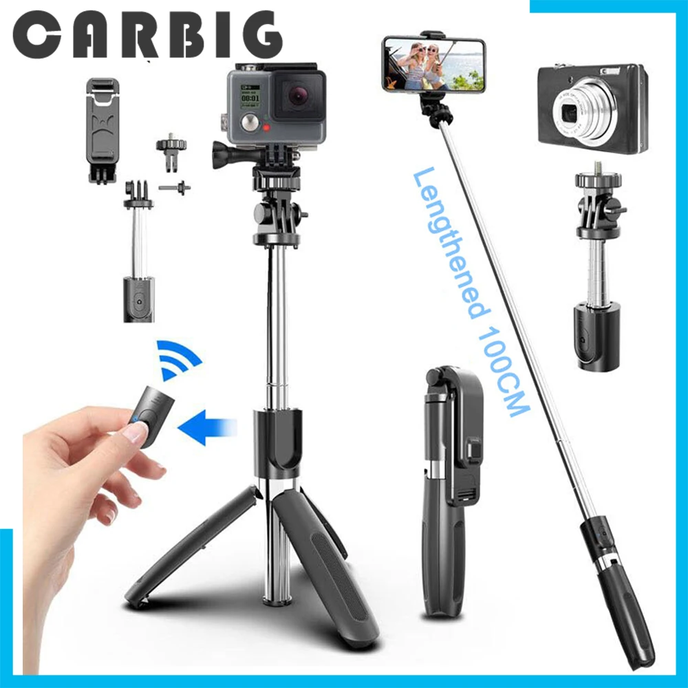 4 в 1 Bluetooth беспроводная селфи палка Штатив для смартфонов Gopro и спортивных экшн камер держатель Tik Tok|Штативы| |