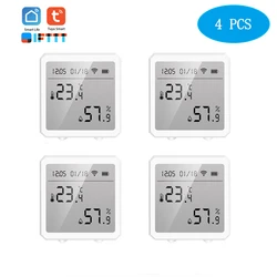 Tuya – capteur intelligent de température et d'humidité, Bluetooth, WIFI, capteur d'intérieur, hygromètre, thermomètre, pour application SmartLife 
