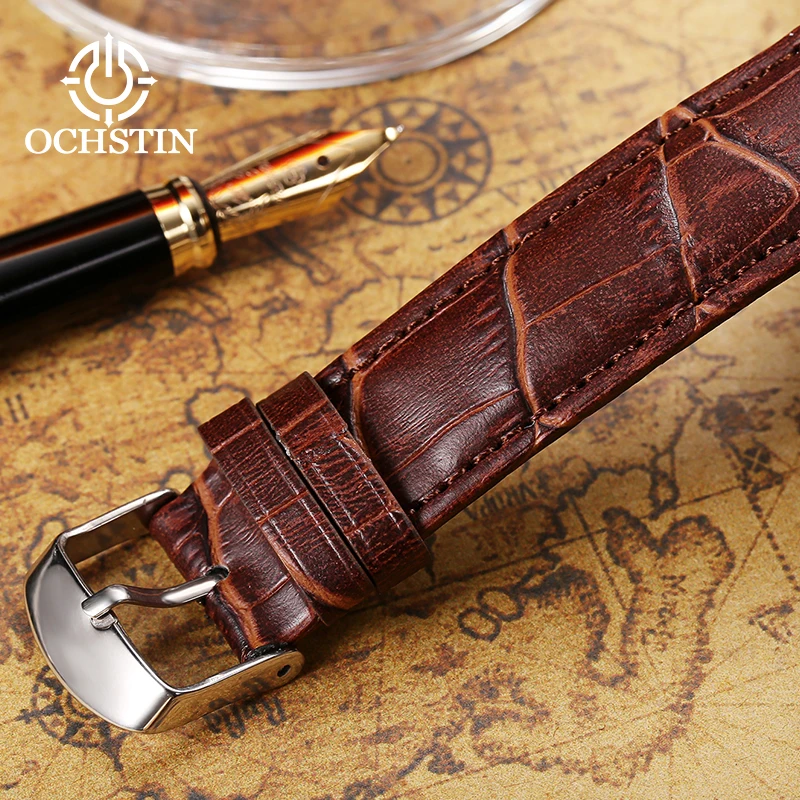 OCHSTIN Топ Элитный бренд Для мужчин Бизнес часы с розами хронографом