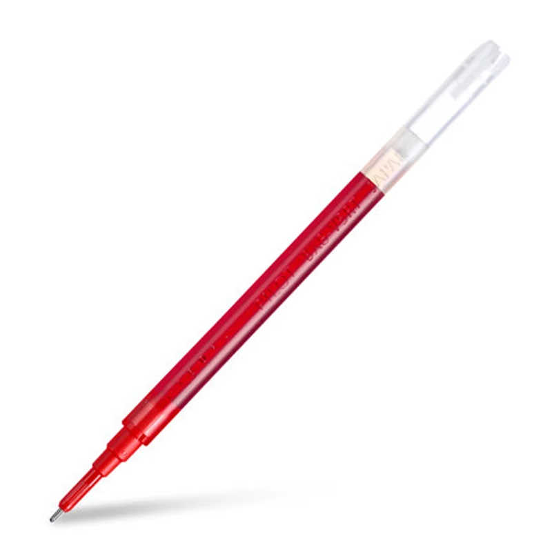 9 шт. пилот BXS-V5RT(VR5) гелевая ручка с заправляемым стержнем для Hi-Techpoint BXRT-V5/GR5 шариковая ручка с жидкими чернилами 0,5 мм Ручка-роллер черные/синие/красного цвета - Цвет: Красный