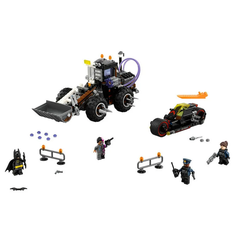 

584Pcs Legoinglys Marvel Batman Movie Series Two-face Double Demolition Model Building Blocks Bricks Education Toys Gift 10738
