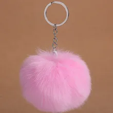 Модель Pom брелок 8 см имитация сумочка из кроличьего меха брелок Подвеска женская меховая одежда Автомобильный кулон